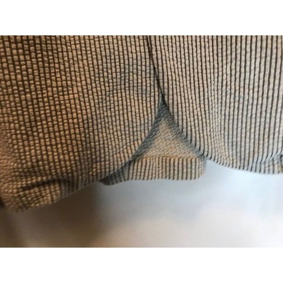 Zara Linen Blend Unstructured Seersucker Academia Blazer Neutral Beige size XL - Picture 4 of 9